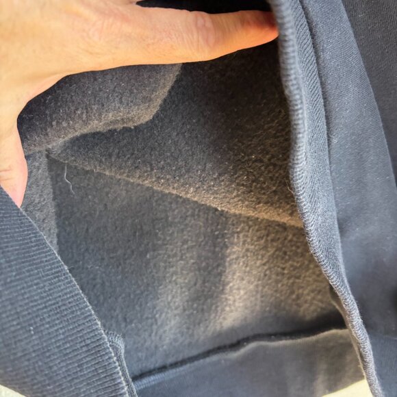 Black Sweatshirt Crew Neck Size M Like New - Picture 3 of 6